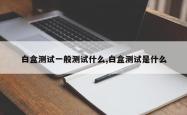 白盒测试一般测试什么,白盒测试是什么
